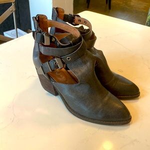 Jeffery Campbell buckle/zip booties